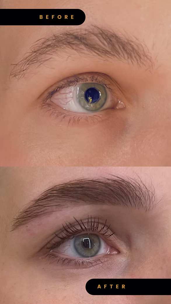 Eyelash treatment results at GA Salons