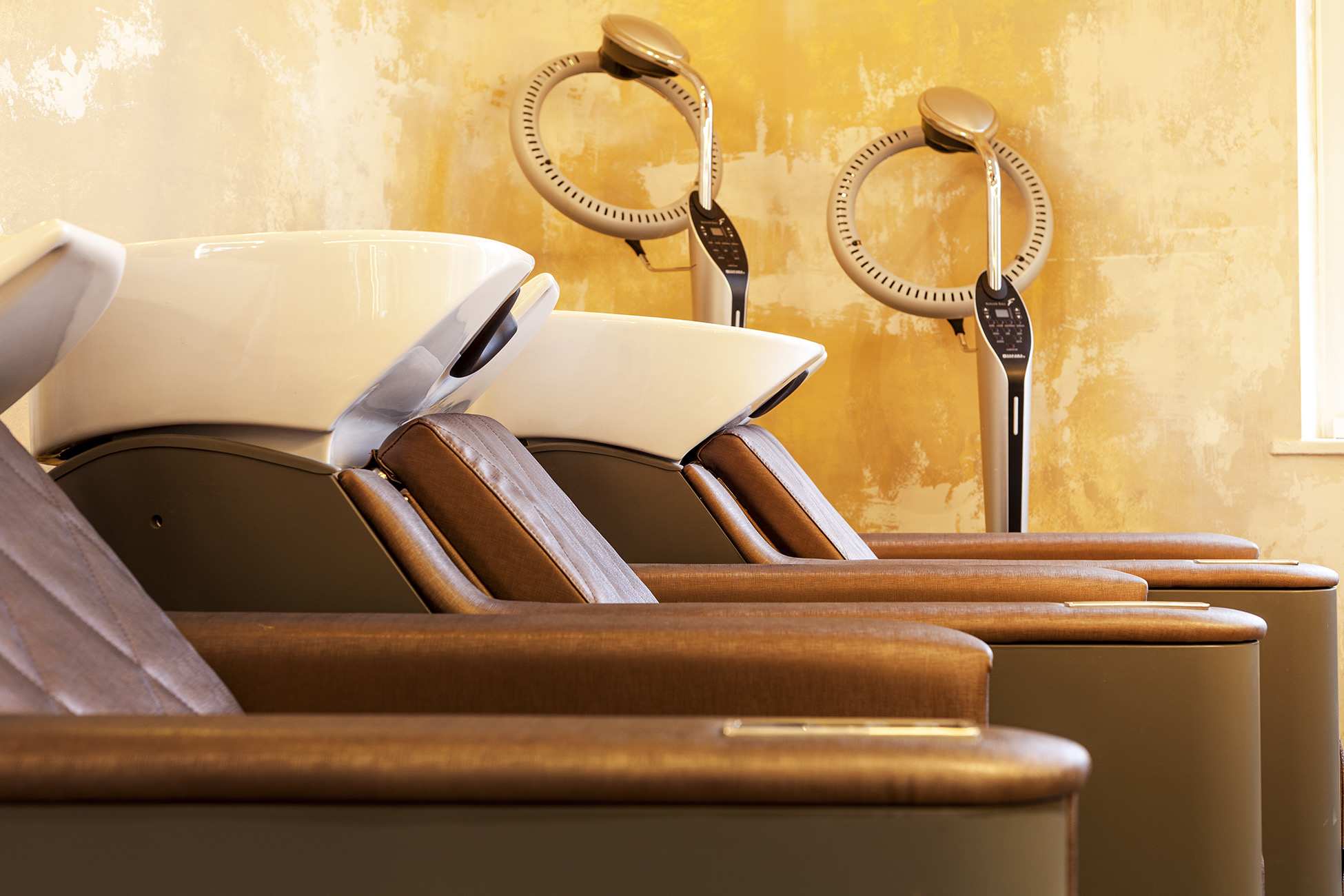 Hair washing stations at GA Chelsea