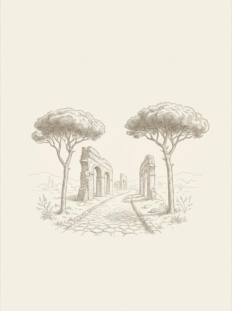 Roma — engraved portrait of the house